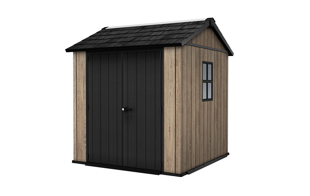 Signature Apex Shed 7x7.5ft - Ashwood Brown