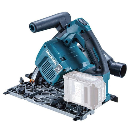 Makita SP001GZ03KIT4 40V Brushless Plunge Saw with 2 x Guide Rail, Connector, Clamp Set & 1 x 4.0Ah Battery Charger