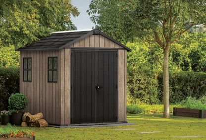 Signature Apex Shed 7.5x7ft - Ashwood Brown