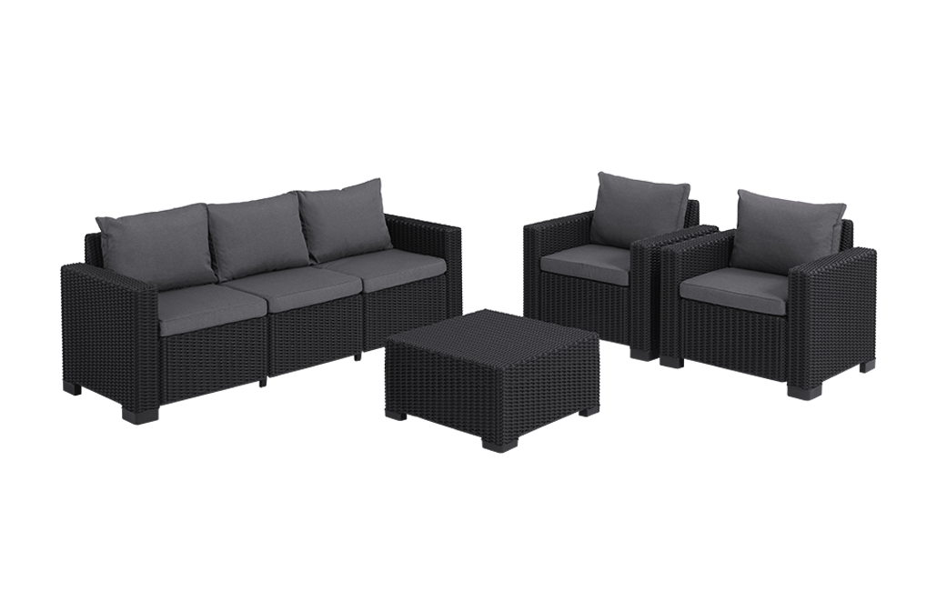 California 5 seater Lounge set - Grey
